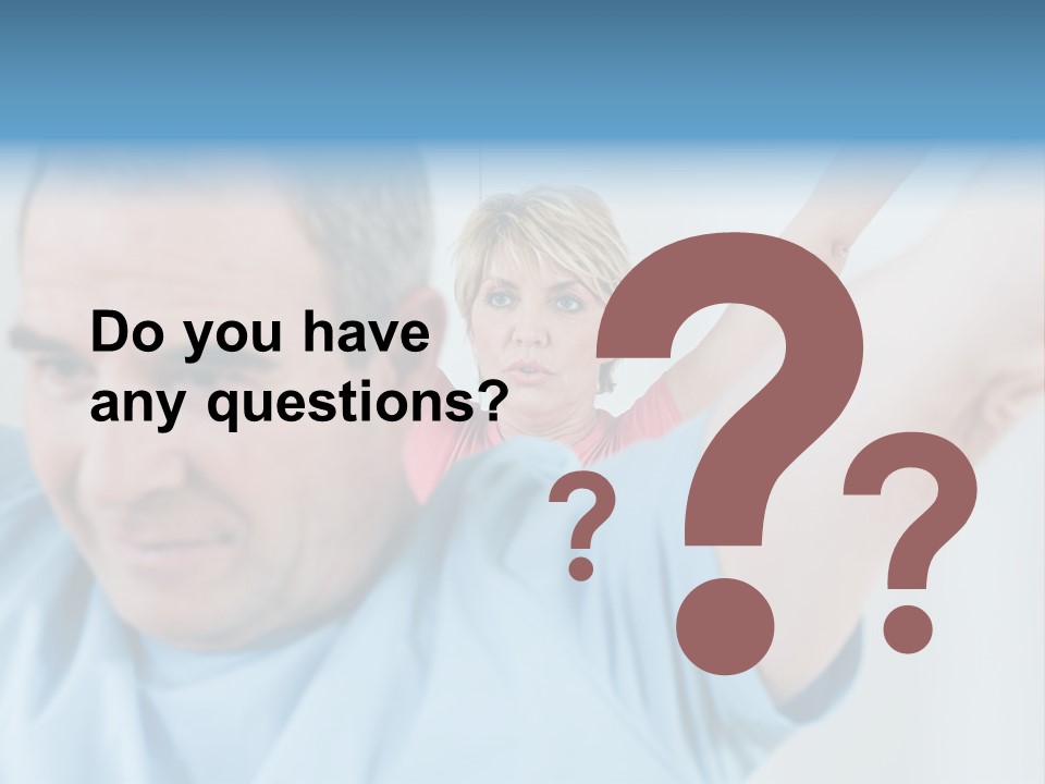 A Man And A Woman Are Looking At The Camera PowerPoint Template