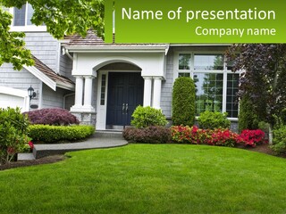 Spring Building Wooden PowerPoint Template