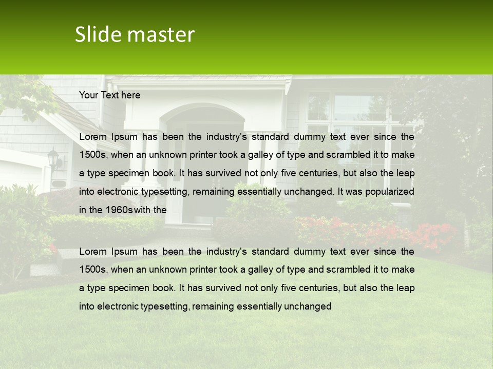 Spring Building Wooden PowerPoint Template