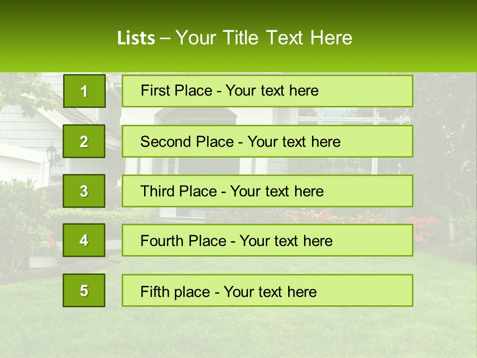 Spring Building Wooden PowerPoint Template