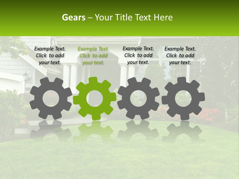 Spring Building Wooden PowerPoint Template