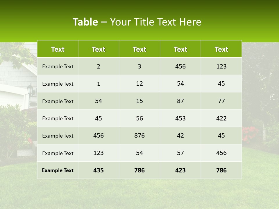 Spring Building Wooden PowerPoint Template