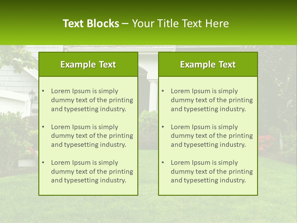 Spring Building Wooden PowerPoint Template