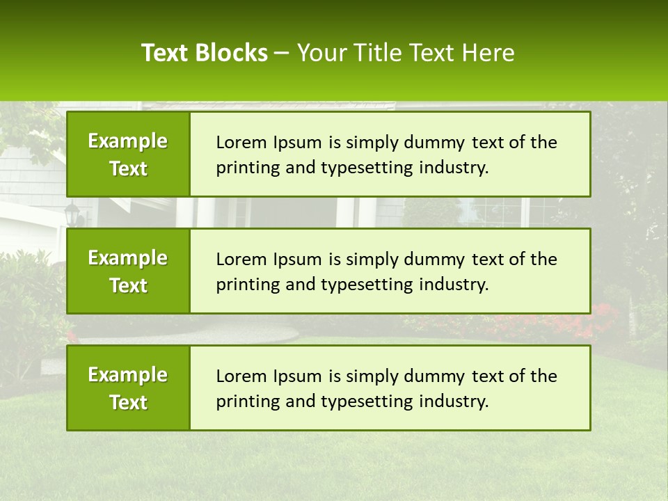 Spring Building Wooden PowerPoint Template