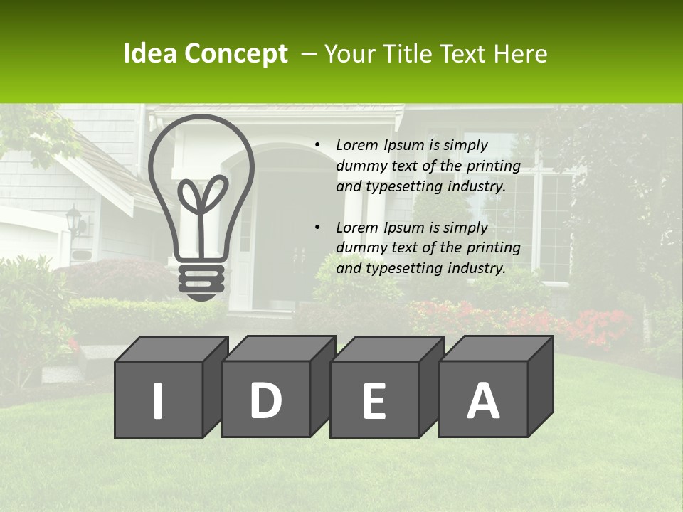 Spring Building Wooden PowerPoint Template