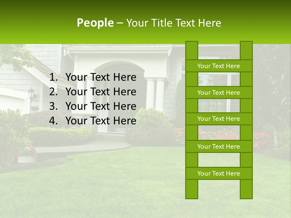 Spring Building Wooden PowerPoint Template