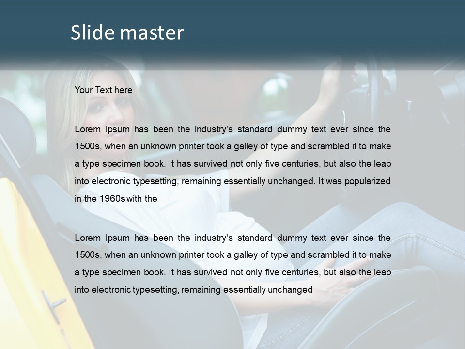 Attractive Modern Driver PowerPoint Template