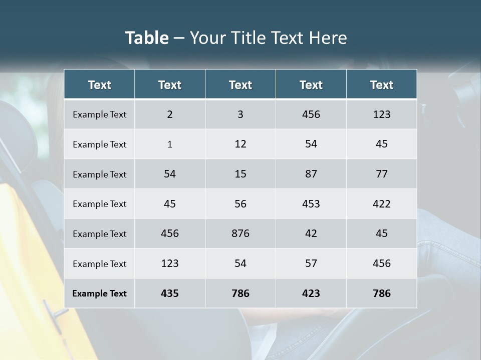 Attractive Modern Driver PowerPoint Template