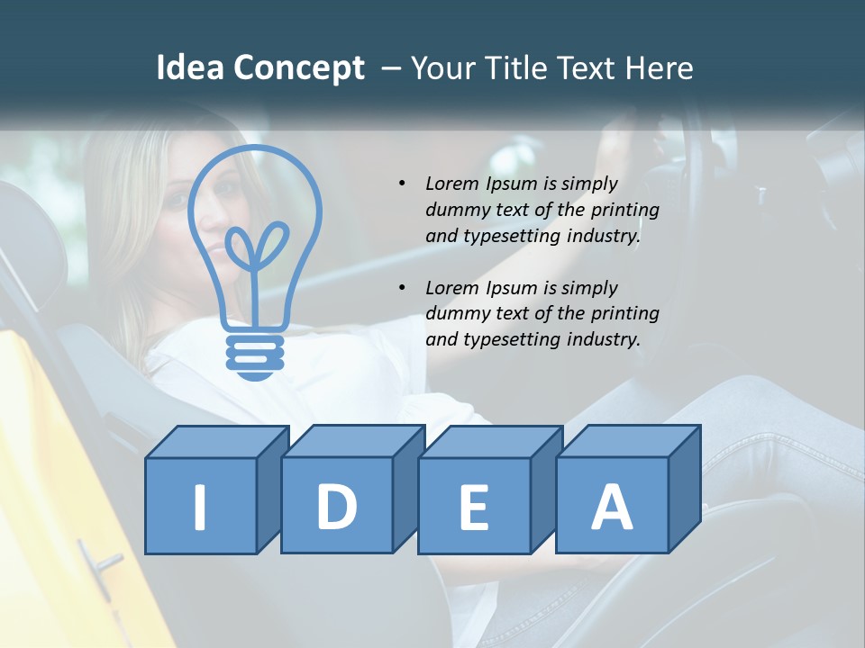 Attractive Modern Driver PowerPoint Template