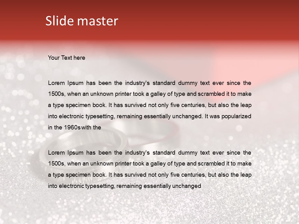 Background Engagement Jewelry Red PowerPoint Template