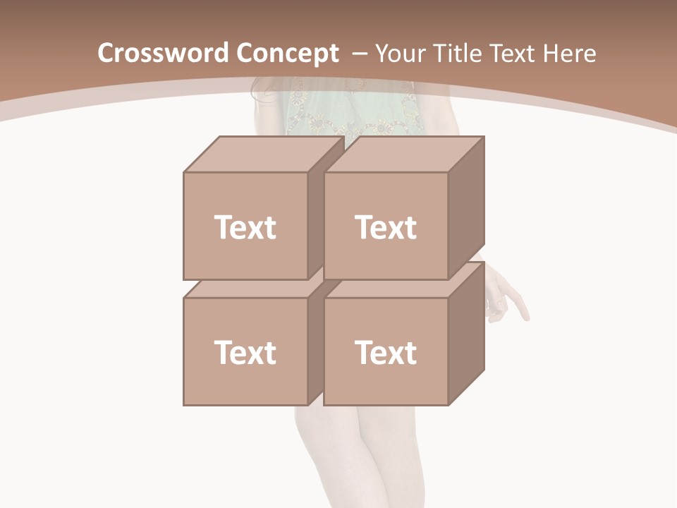 Female Facial Head PowerPoint Template