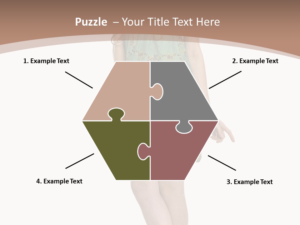 Female Facial Head PowerPoint Template