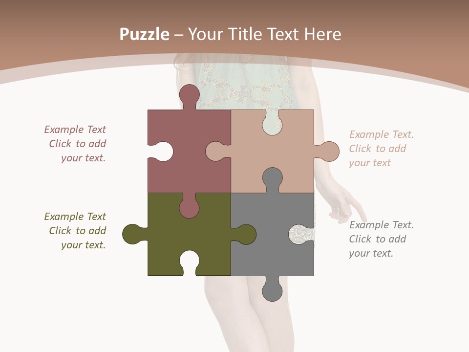 Female Facial Head PowerPoint Template