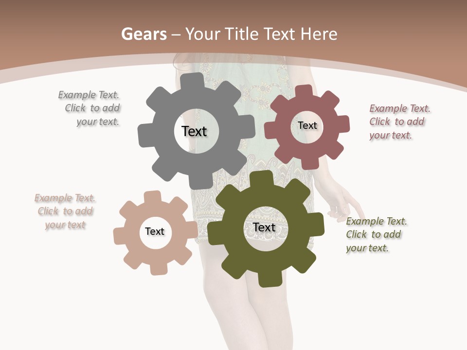 Female Facial Head PowerPoint Template