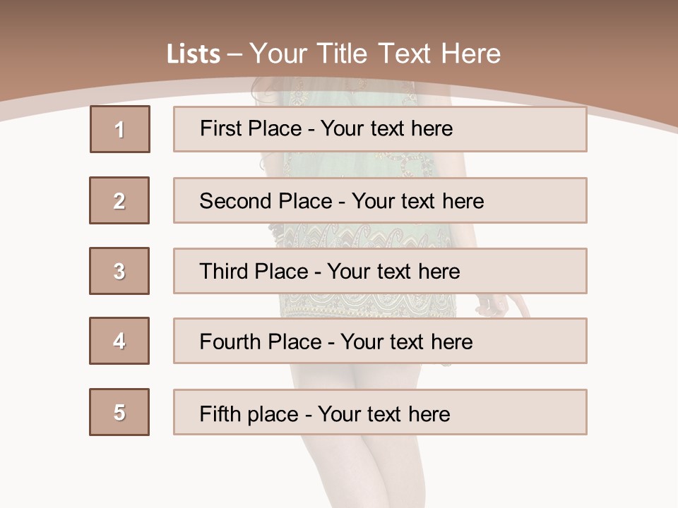 Female Facial Head PowerPoint Template