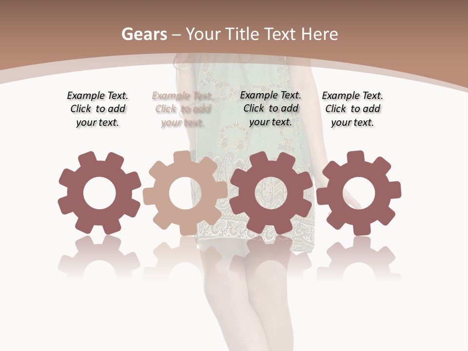 Female Facial Head PowerPoint Template