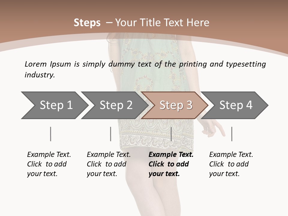 Female Facial Head PowerPoint Template