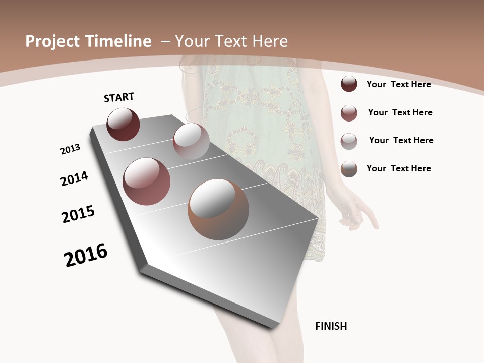 Female Facial Head PowerPoint Template