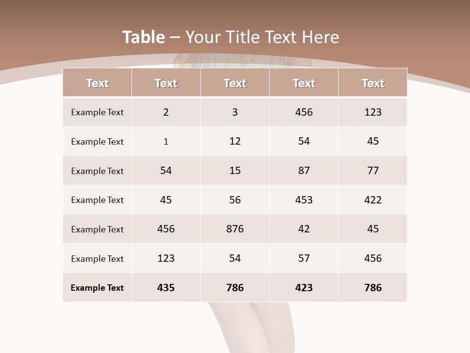 Female Facial Head PowerPoint Template