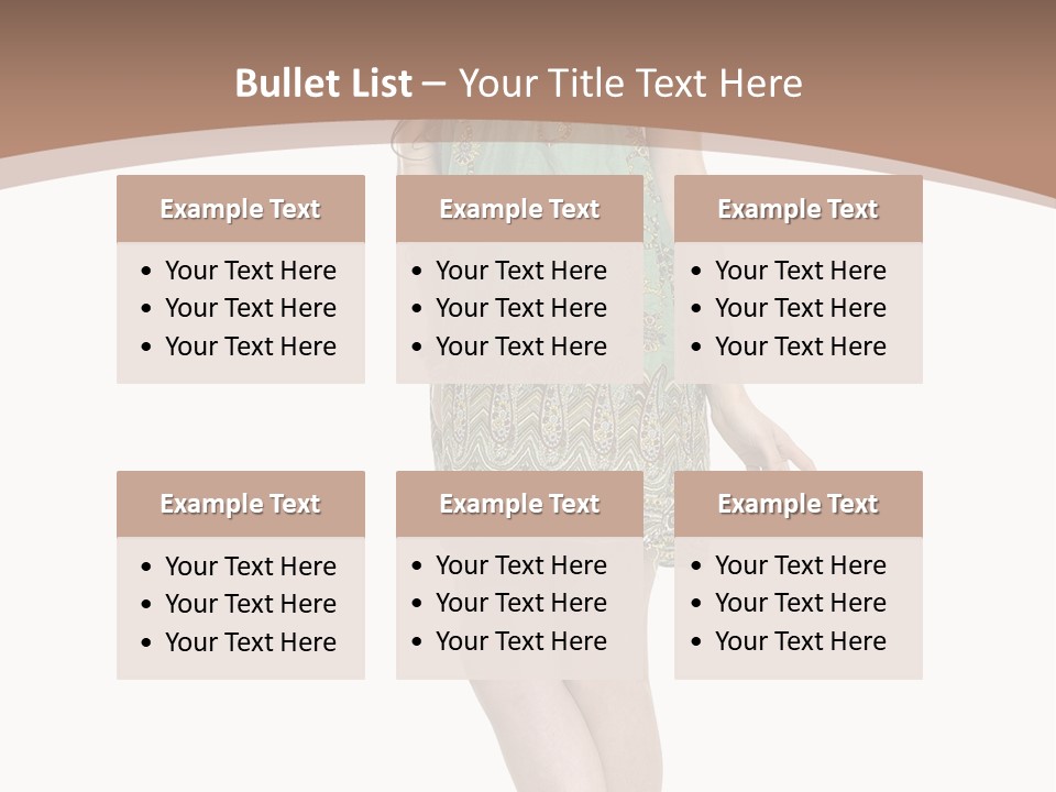 Female Facial Head PowerPoint Template