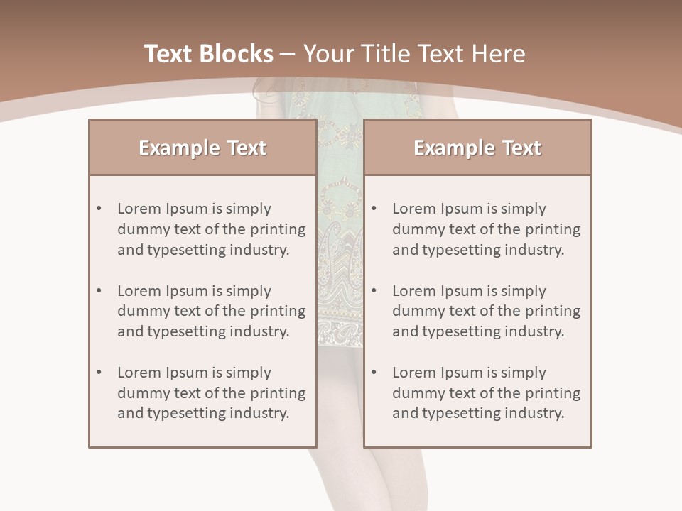 Female Facial Head PowerPoint Template