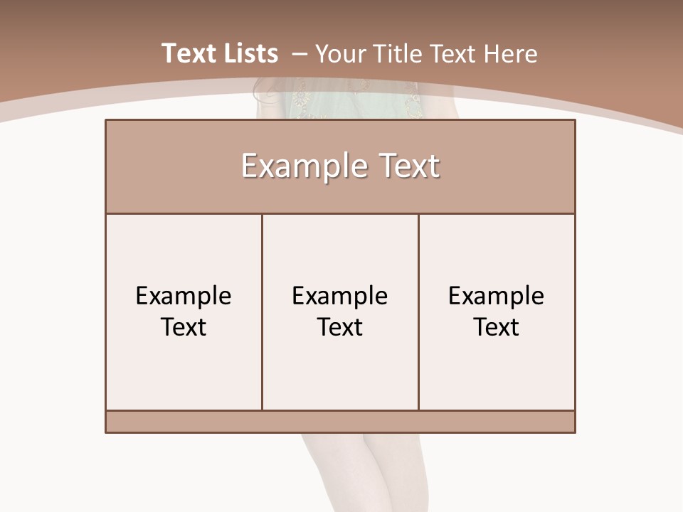 Female Facial Head PowerPoint Template