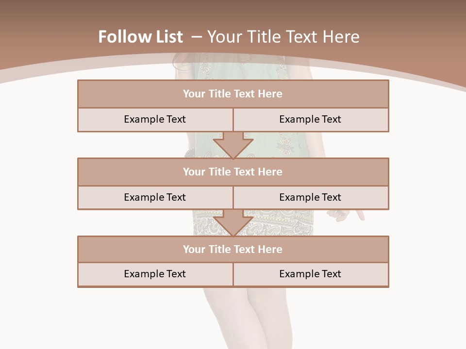Female Facial Head PowerPoint Template