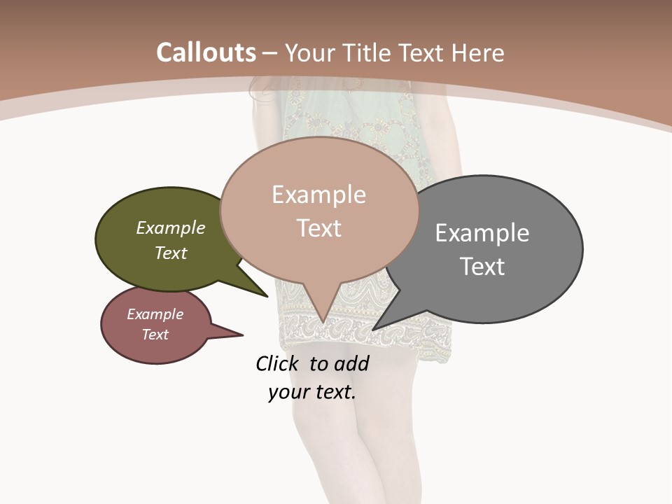 Female Facial Head PowerPoint Template