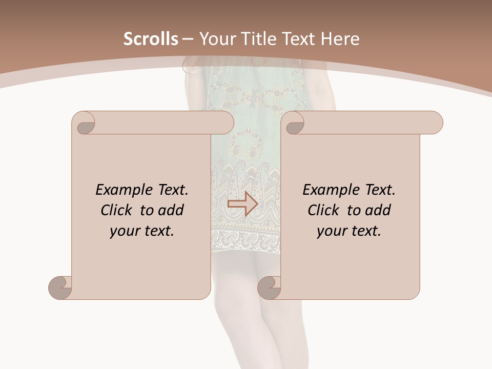 Female Facial Head PowerPoint Template
