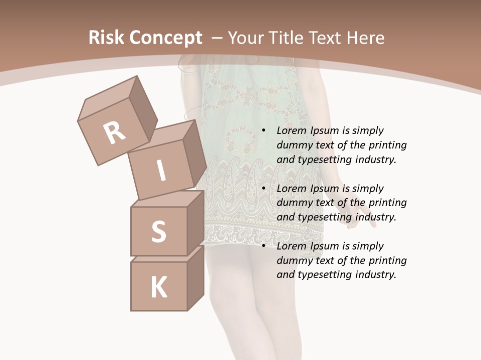 Female Facial Head PowerPoint Template