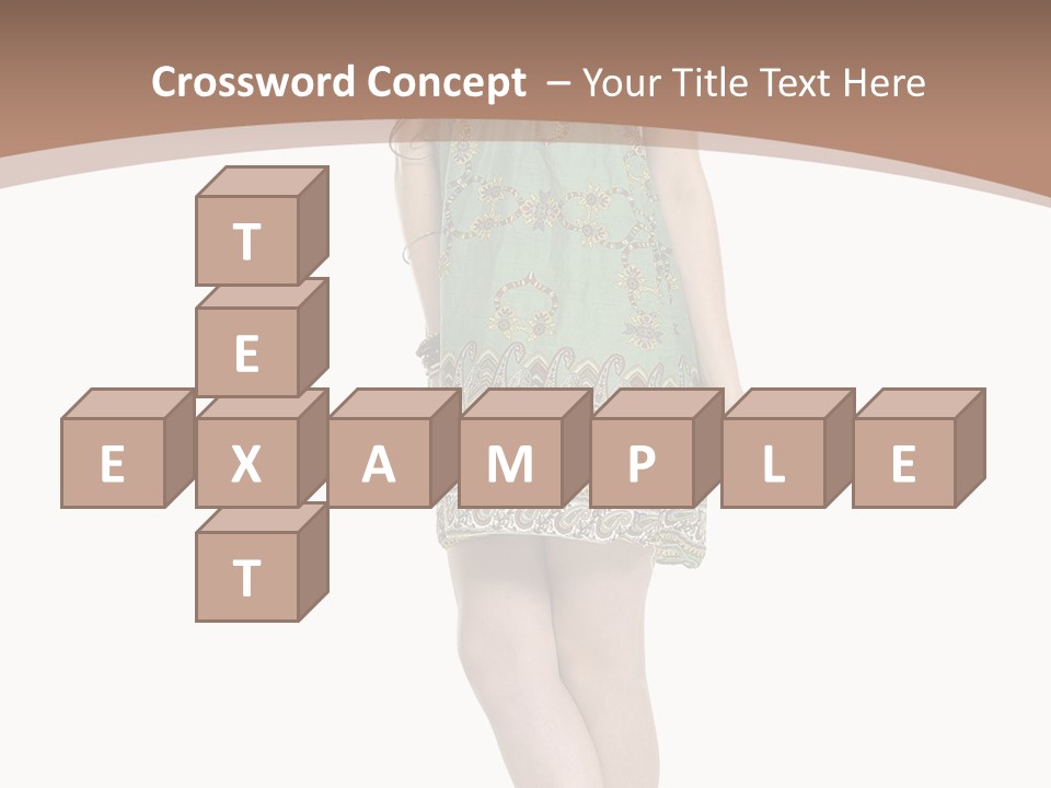 Female Facial Head PowerPoint Template