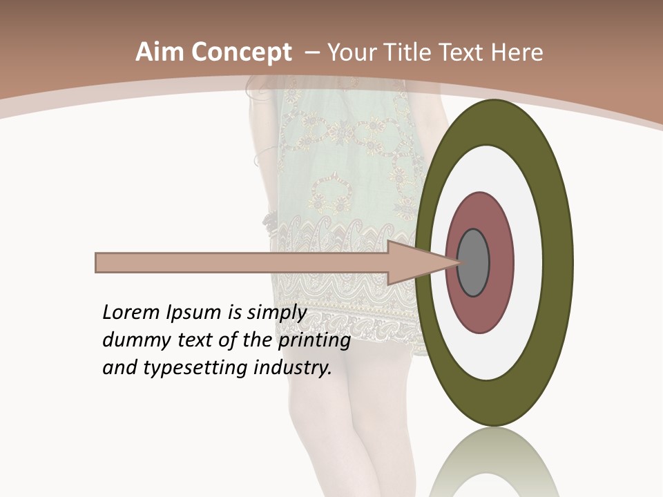 Female Facial Head PowerPoint Template