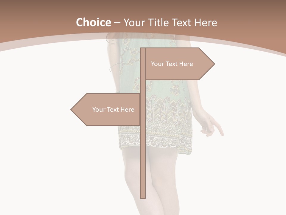 Female Facial Head PowerPoint Template