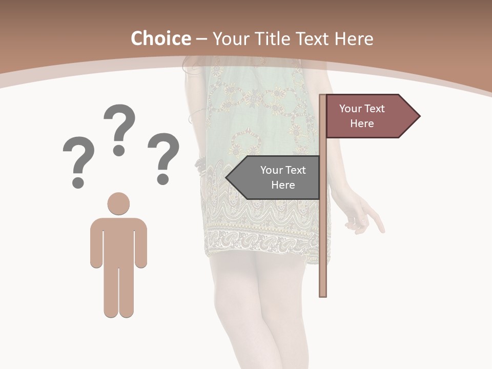 Female Facial Head PowerPoint Template