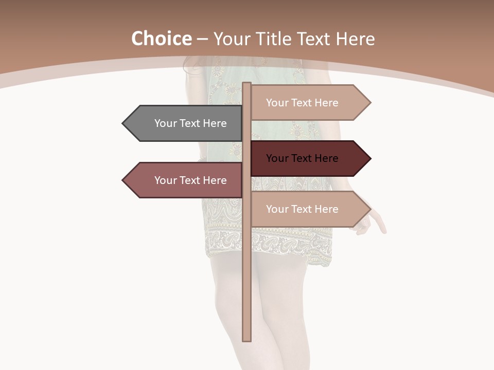 Female Facial Head PowerPoint Template