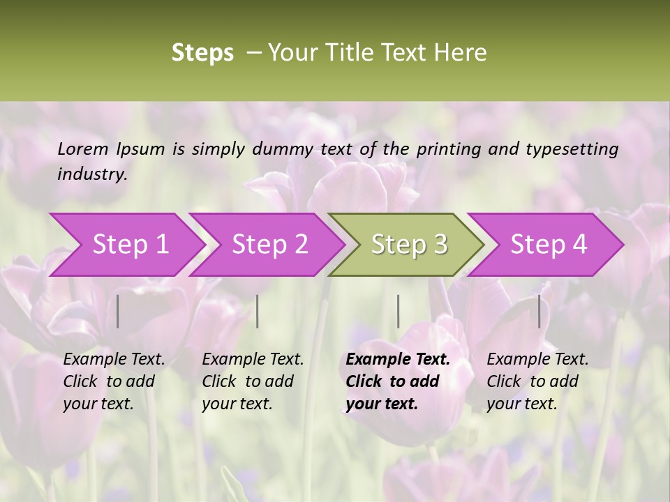 Flower Field Park PowerPoint Template