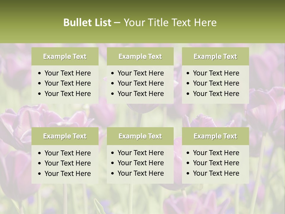 Flower Field Park PowerPoint Template