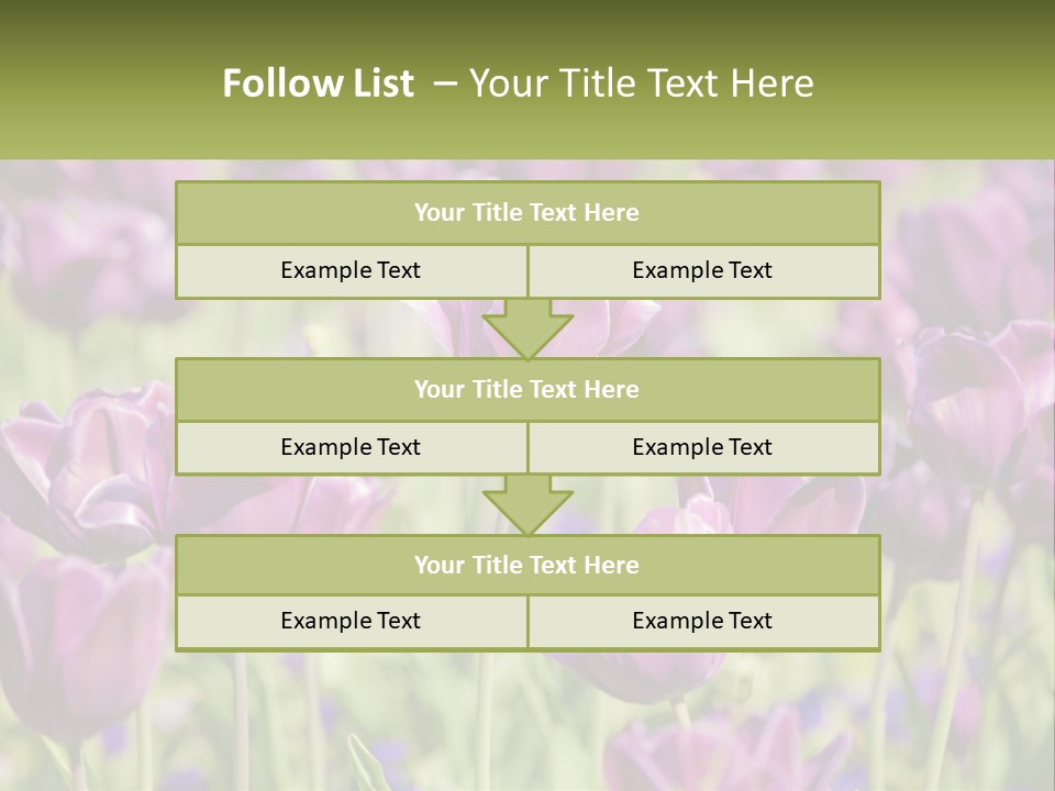Flower Field Park PowerPoint Template