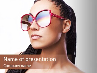 Beauty Joy Model PowerPoint Template