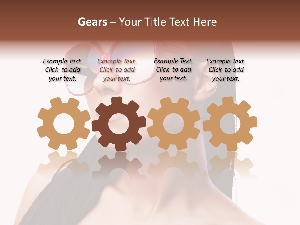 Beauty Joy Model PowerPoint Template