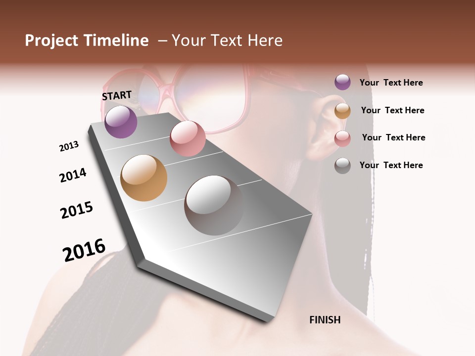 Beauty Joy Model PowerPoint Template