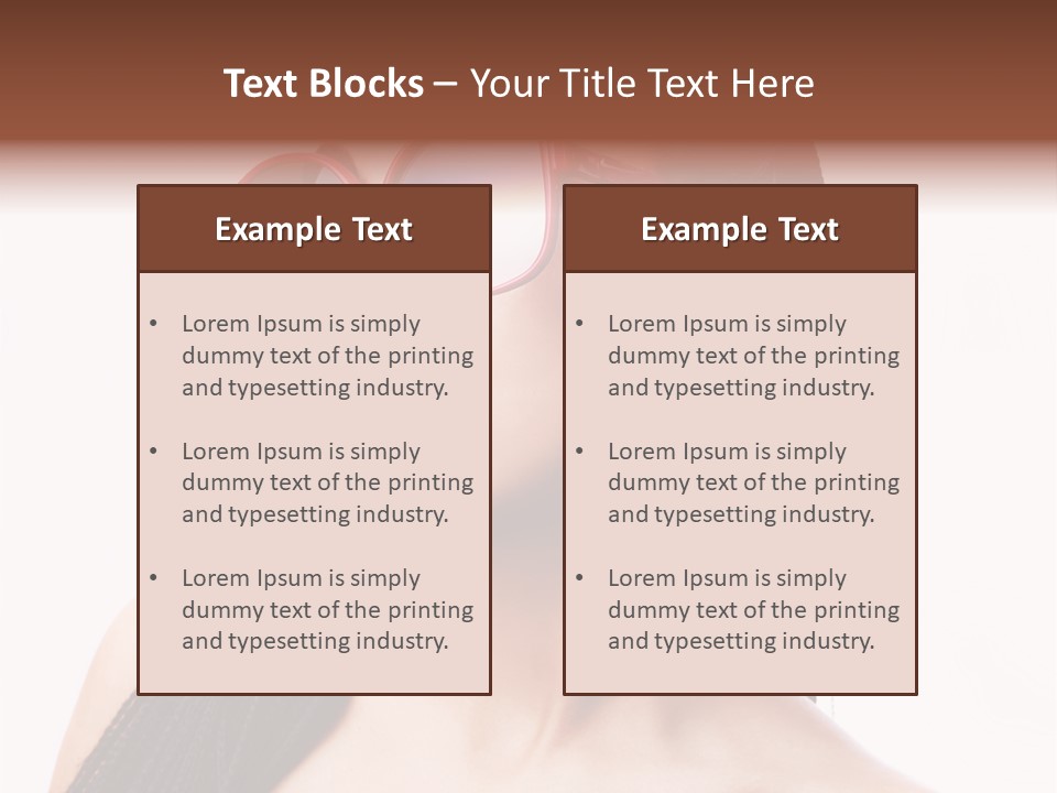 Beauty Joy Model PowerPoint Template