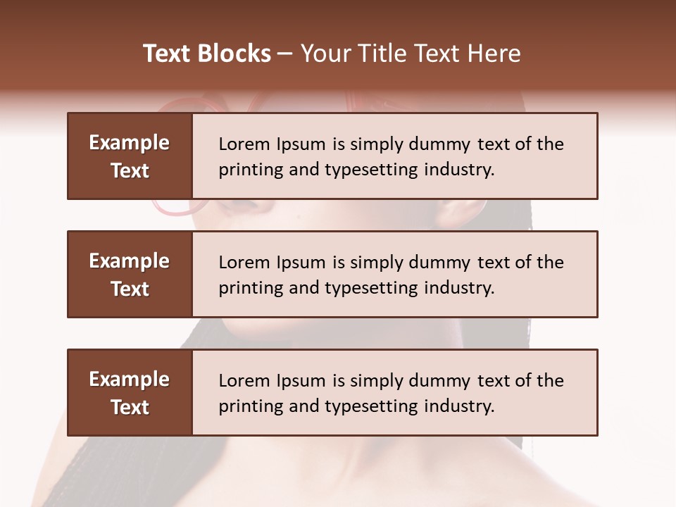 Beauty Joy Model PowerPoint Template