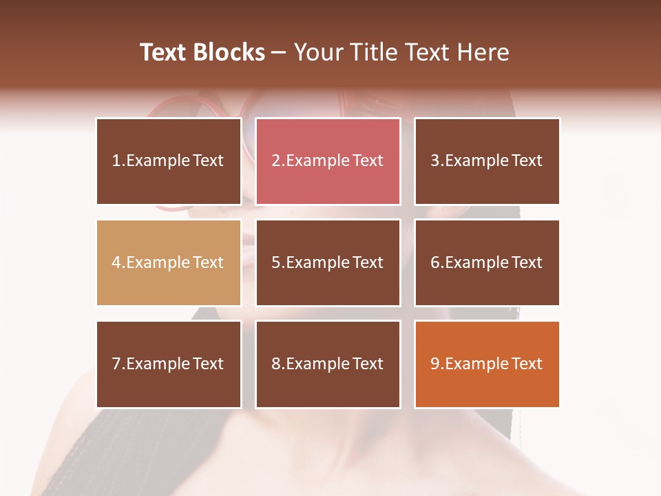 Beauty Joy Model PowerPoint Template