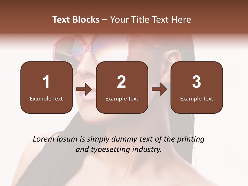 Beauty Joy Model PowerPoint Template