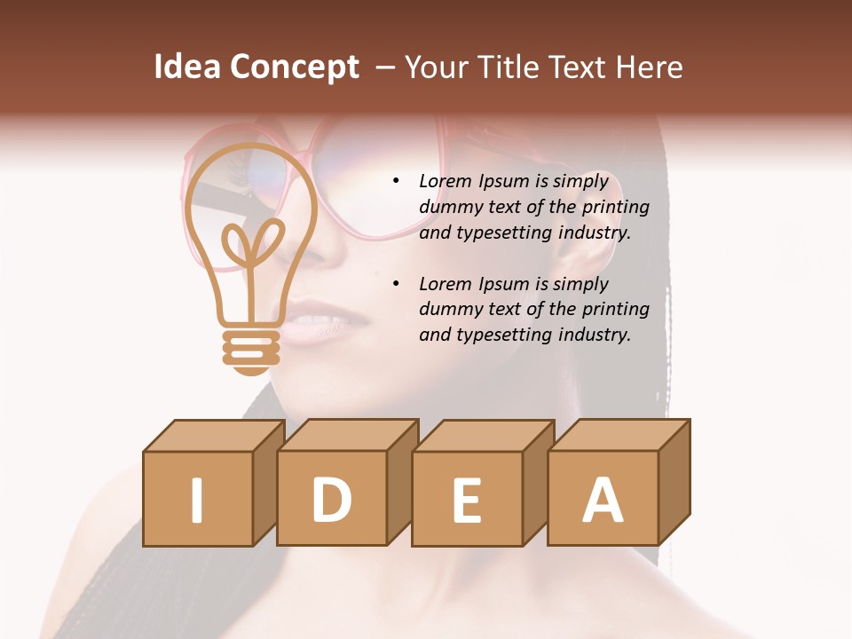 Beauty Joy Model PowerPoint Template