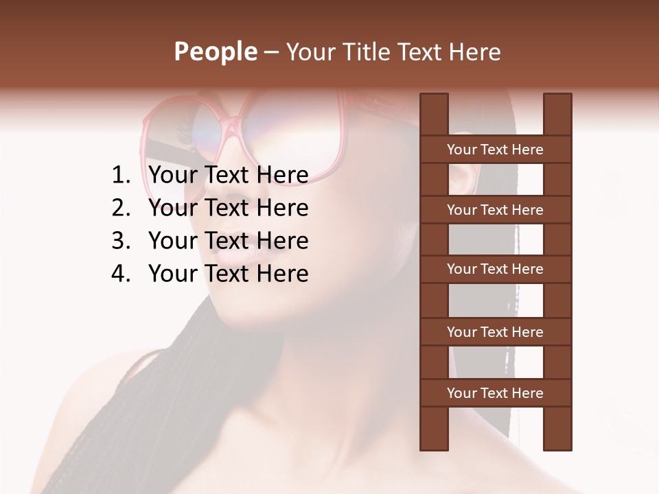 Beauty Joy Model PowerPoint Template