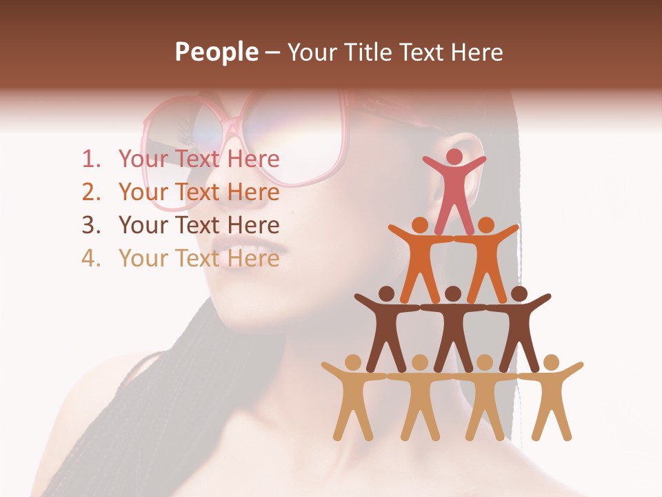 Beauty Joy Model PowerPoint Template