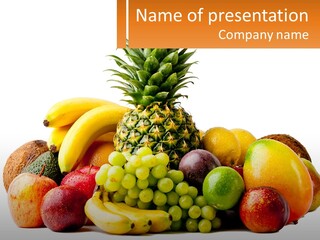 Kiwi Nutrition Vegetarian PowerPoint Template