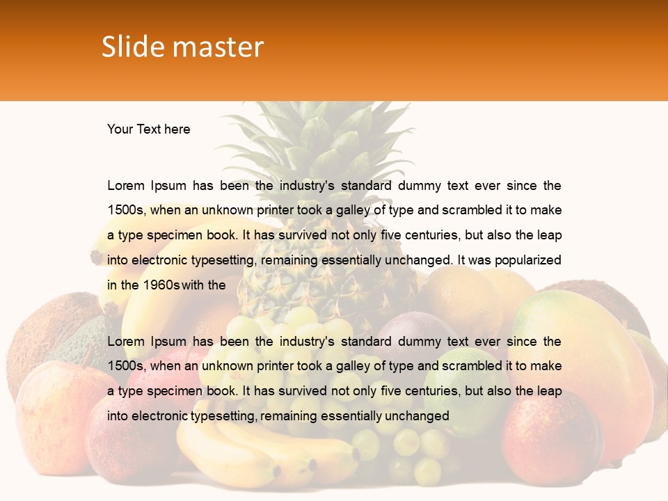 Kiwi Nutrition Vegetarian PowerPoint Template